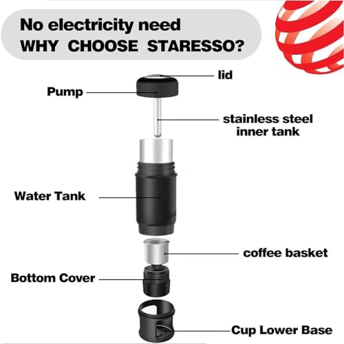 Portable Espresso Maker for Travel and Office
