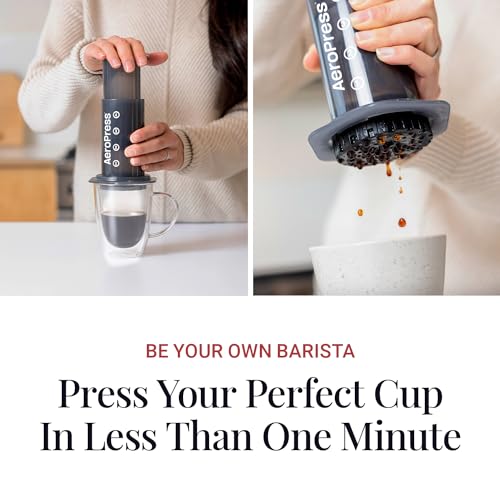 Portable AeroPress Coffee Maker - Smooth, rich brew