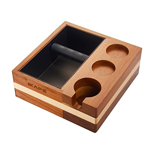 IKAPE Knock Box: 58MM Espresso Accessories Organizer