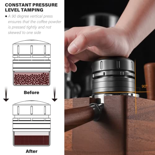 CrossCreek Walnut Handle Espresso Tamper