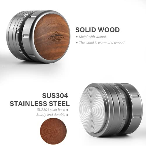 CrossCreek Walnut Handle Espresso Tamper