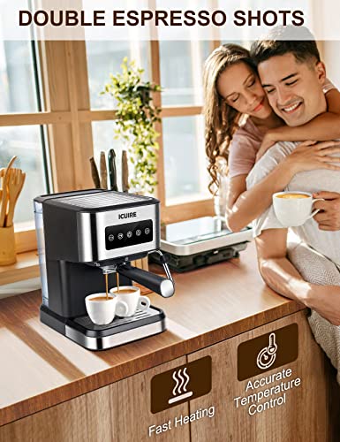 ICUIRE 20 Bar Espresso Maker with Milk Frother