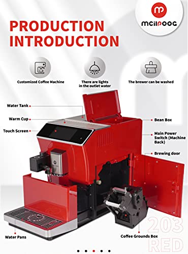 Smart Touch Espresso Coffee Maker - Brews 16 Drinks