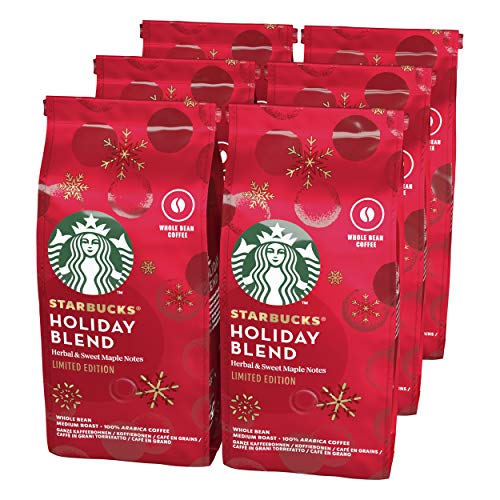 Starbucks Holiday Blend, 6-Pack Whole Bean Coffee