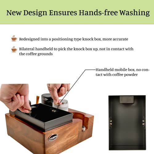 IKAPE V2 Espresso Knock Box & Organizer