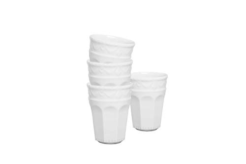 Handmade White Porcelain Espresso Cups Gift Set