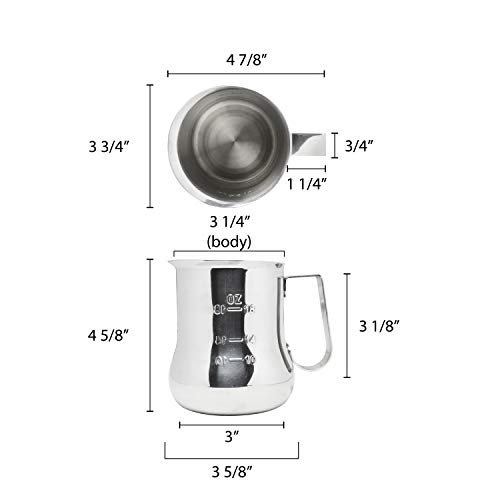 24-Ounce Thunder Group Espresso Milk Pitcher