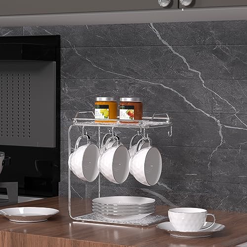 Ceramic Cappuccino Cup Set - 6 White Cups