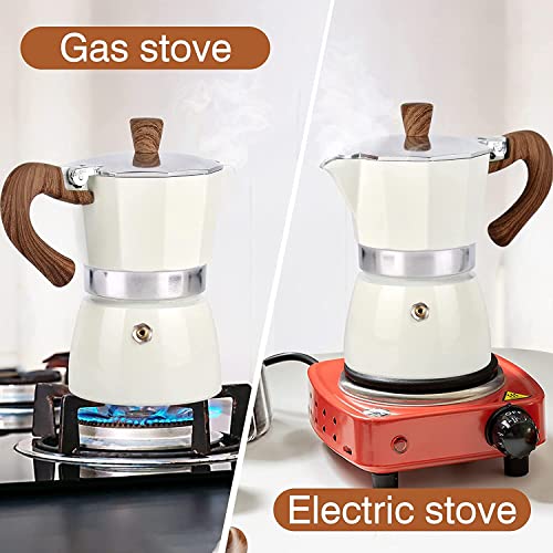 Premium Aluminum Moka Italian Greca Coffee Maker - 5oz