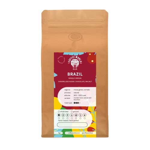 Brazil Minas Gerais Single Origin Whole Coffee Beans