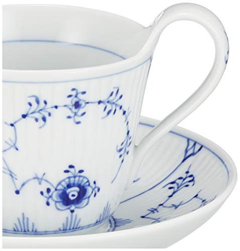 Royal Copenhagen Musselmalet High Handle Cup and Saucer