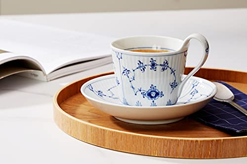 Royal Copenhagen Musselmalet High Handle Cup and Saucer