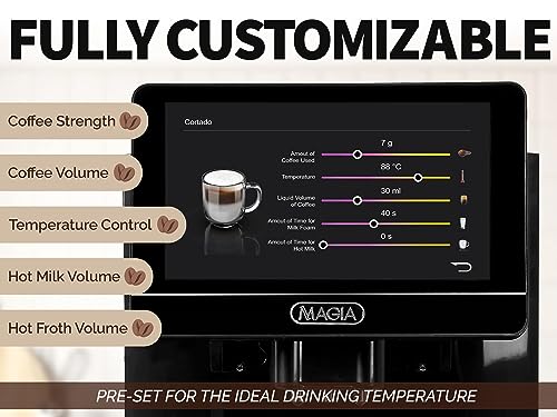 Zulay Magia Espresso Coffee Maker - Super Automatic with Touch Screen