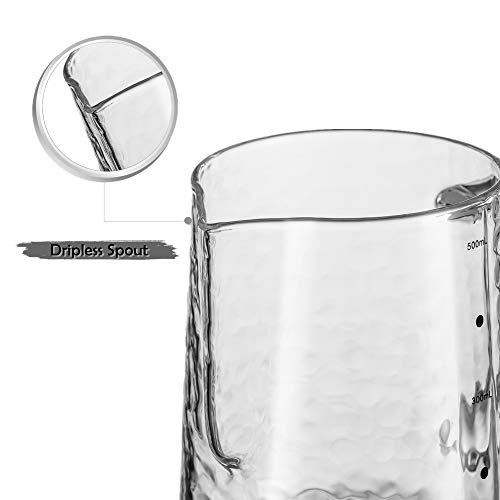 Heat-Resistant Glass Milk Steaming Pitcher, 20oz/600ml