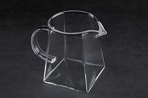 Small Glass Pitcher for Cream, Milk, Tea (12oz)