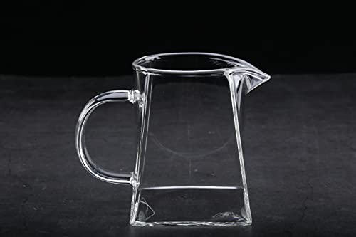Small Glass Pitcher for Cream, Milk, Tea (12oz)