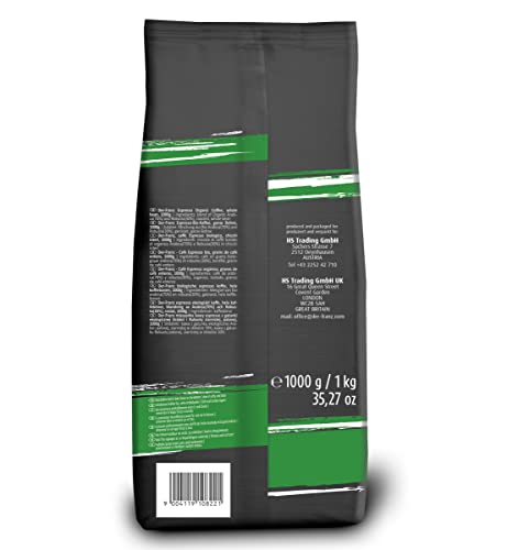 DER-FRANZ Espresso Organic Coffee, Whole Bean, 1000 g