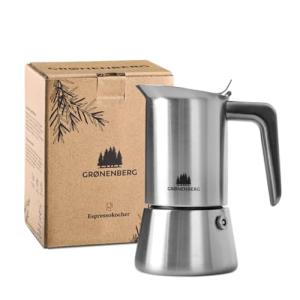 Italian Stainless Steel Espresso Maker | Moka Pot Induction