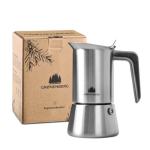 Italian Stainless Steel Espresso Maker | Moka Pot Induction