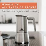 Italian Stainless Steel Espresso Maker | Moka Pot Induction