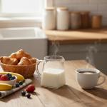 Small Glass Pitcher for Cream, Milk, Tea (12oz)