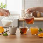 Small Glass Pitcher for Cream, Milk, Tea (12oz)