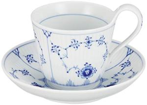 Royal Copenhagen Musselmalet High Handle Cup and Saucer