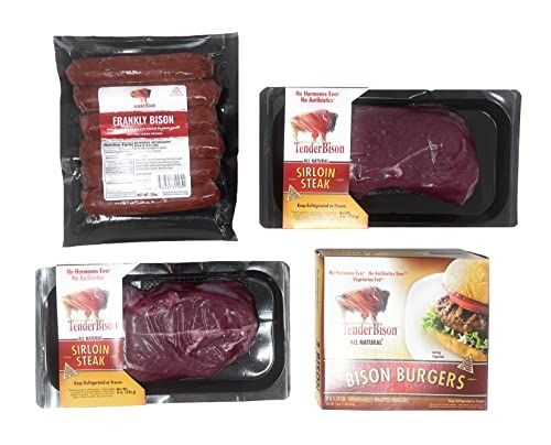 Bison Sampler: Steaks, Burgers, and Hot Dogs