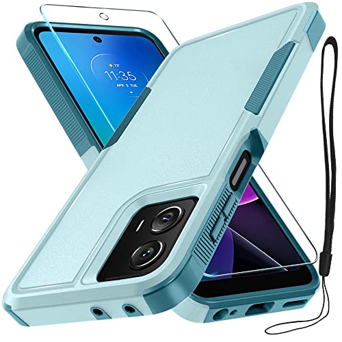 Mint Green Dual Layer Rugged Phone Case for Motorola Moto G Power 5G 2023 & Moto G 5G 2023