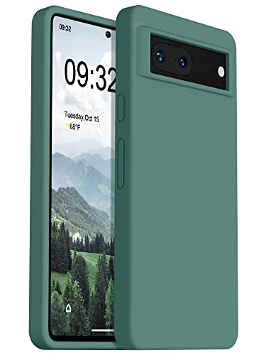 OTOFLY Pixel 7 Silicone Slim Phone Case in Pine Green