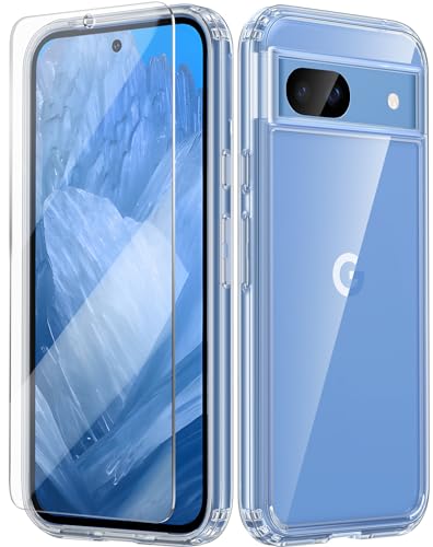Clear Rugged Case for Google-Pixel 8a: Military Grade Protection