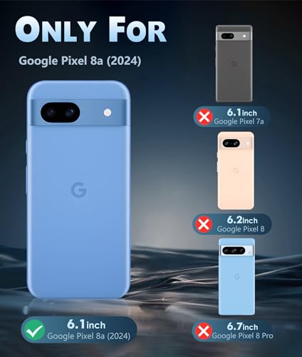 Clear Rugged Case for Google-Pixel 8a: Military Grade Protection