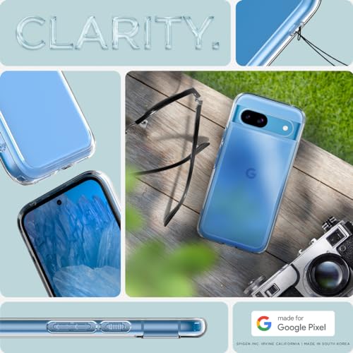 Pixel 8a Case: Spigen Ultra Hybrid - Crystal Clear
