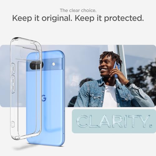 Pixel 8a Case: Spigen Ultra Hybrid - Crystal Clear
