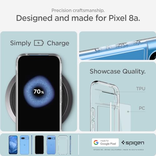 Pixel 8a Case: Spigen Ultra Hybrid - Crystal Clear