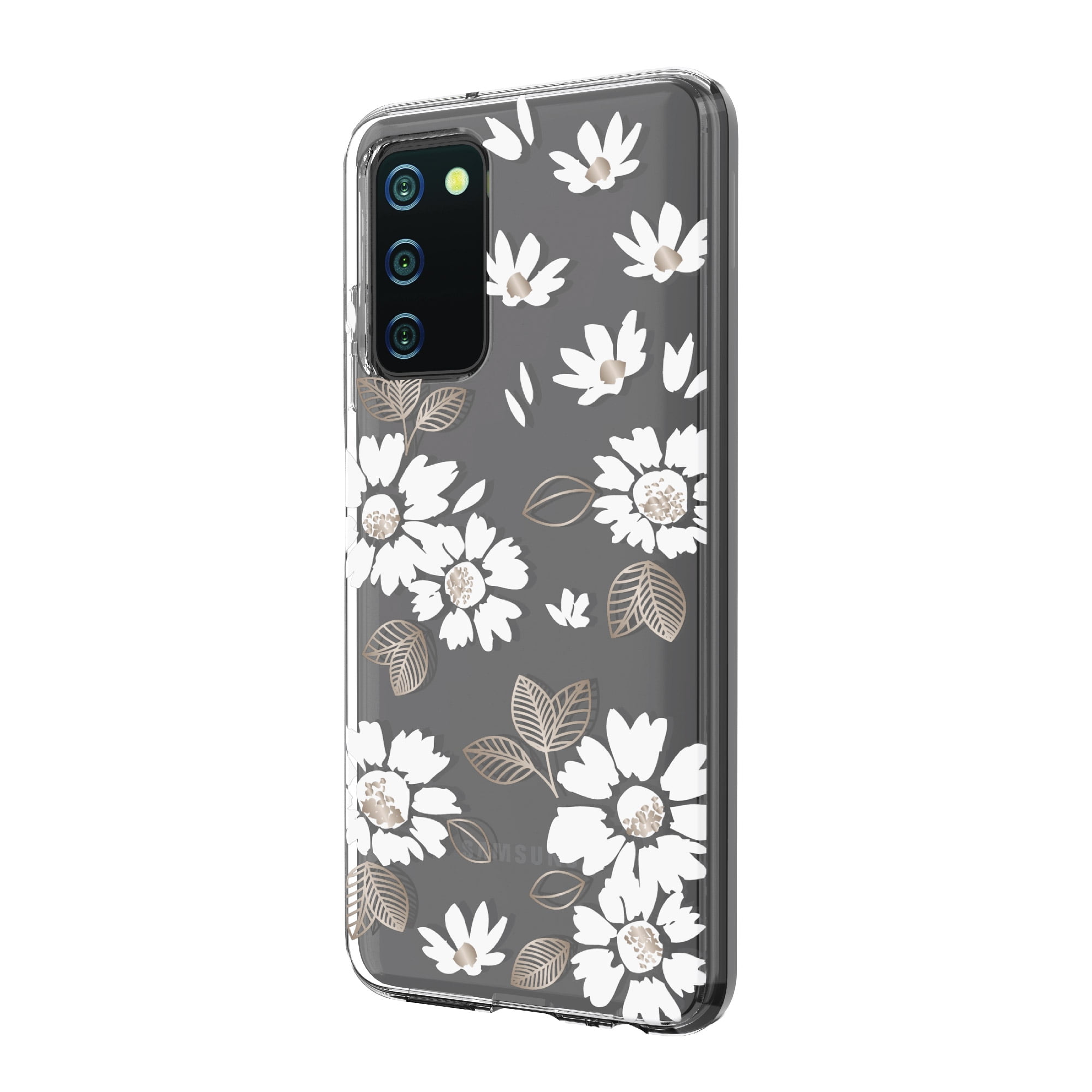 Samsung Galaxy A03s White Floral Phone Case