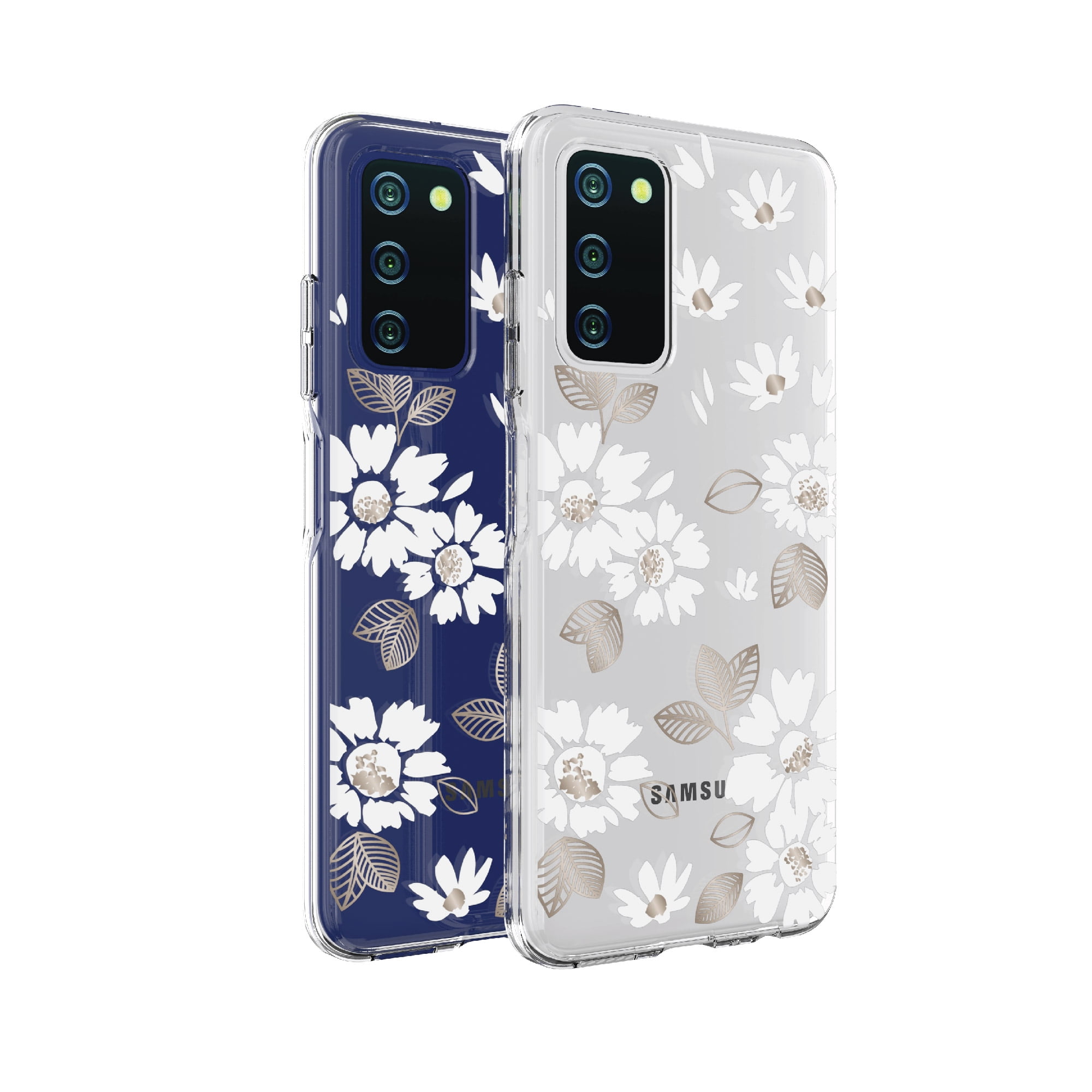 Samsung Galaxy A03s White Floral Phone Case