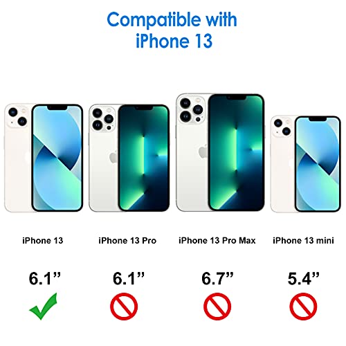 iPhone 13 6.1-Inch Shockproof Clear Phone Case Cover