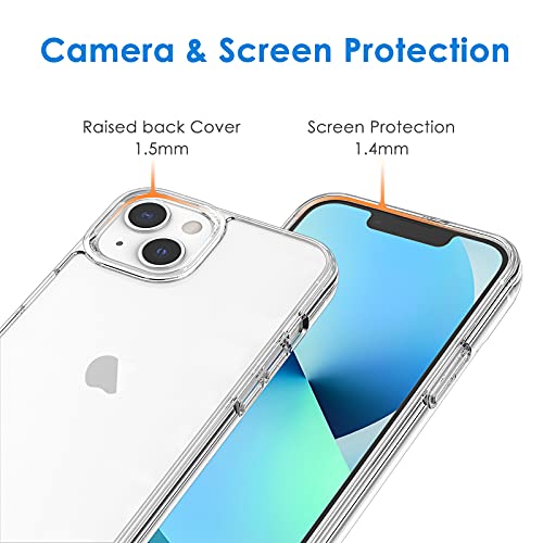 iPhone 13 6.1-Inch Shockproof Clear Phone Case Cover