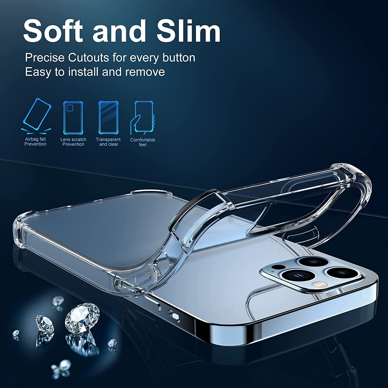 iPhone Pro Max Shockproof Case with Screen Protector