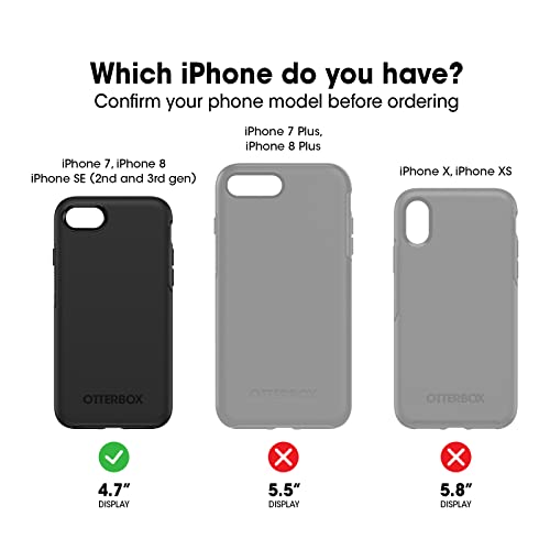 Black OtterBox Case for iPhone SE, 8, 7