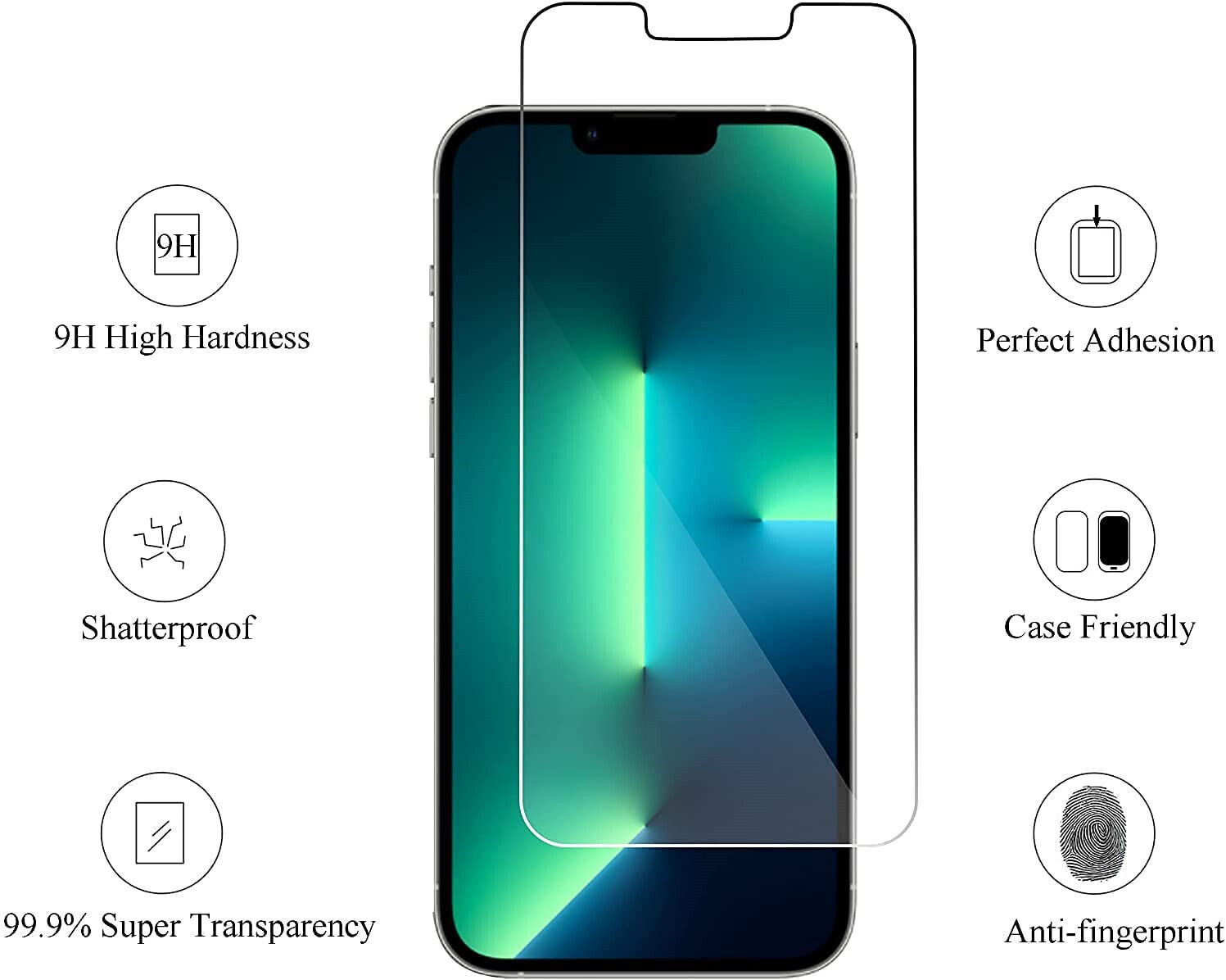 iPhone Pro Max Shockproof Case with Screen Protector