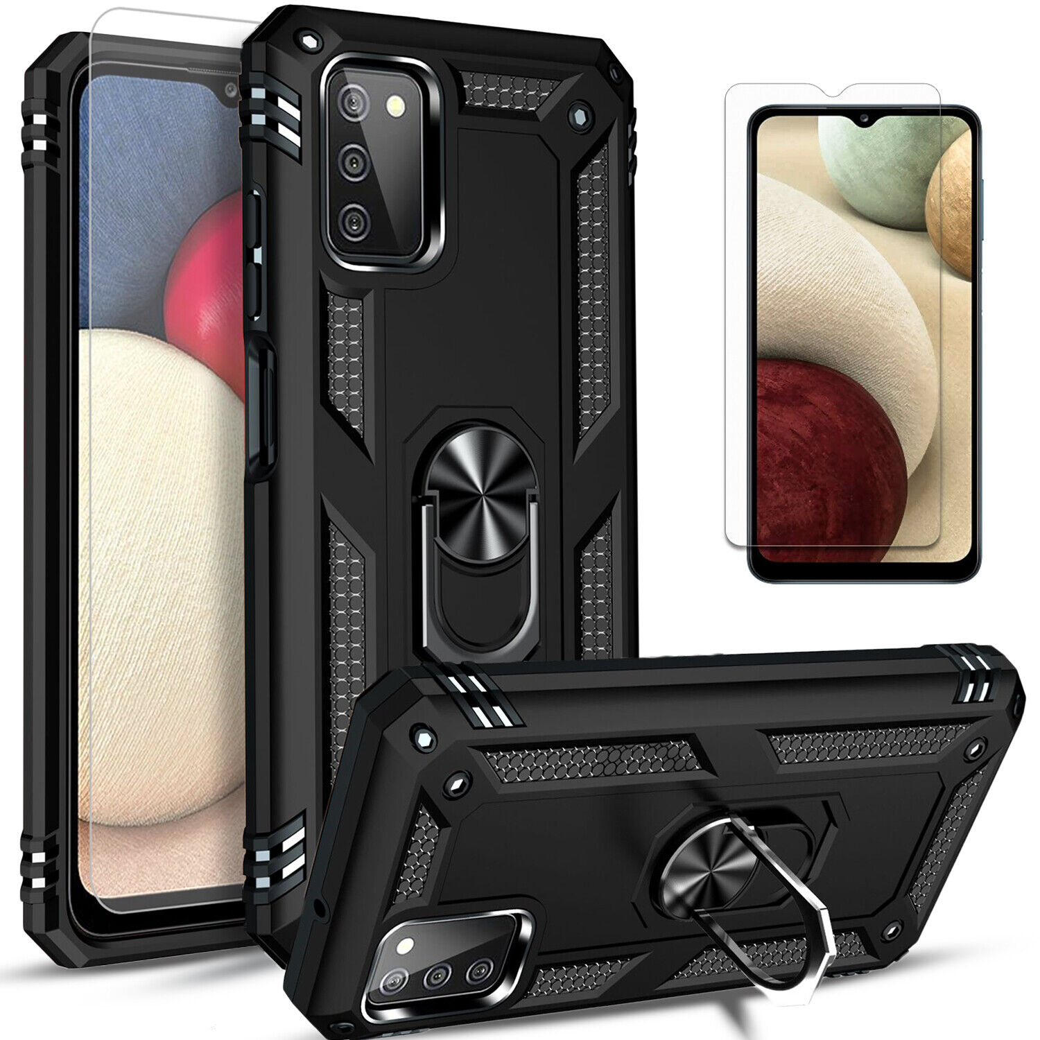 Samsung Galaxy A03S Shockproof Case + Glass Protector