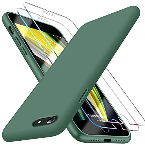 Silicone Shockproof Case with Screen Protector for iPhone