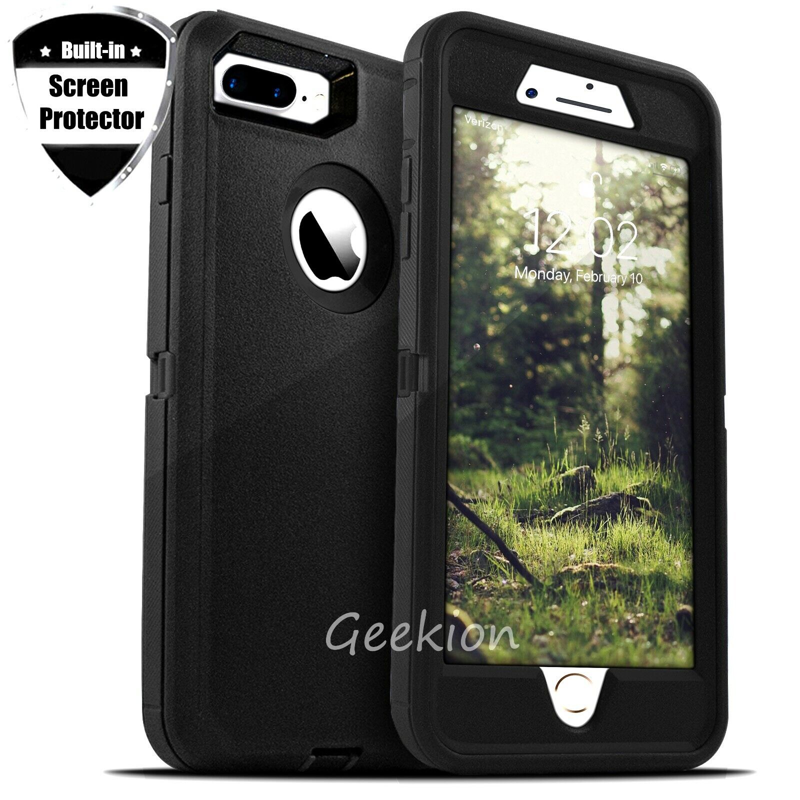Shockproof Rugged Case and Screen Protector for iPhone