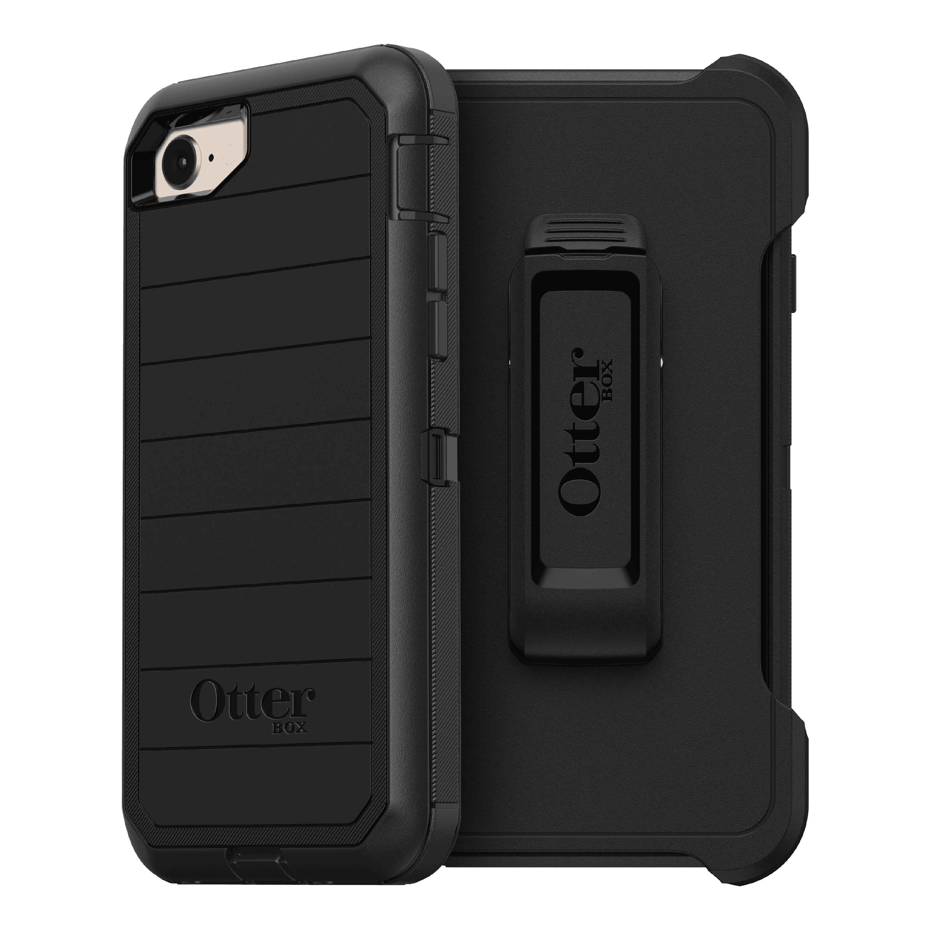 OtterBox Defender Pro Phone Case for Apple iPhone SE, 8, 7 - Black
