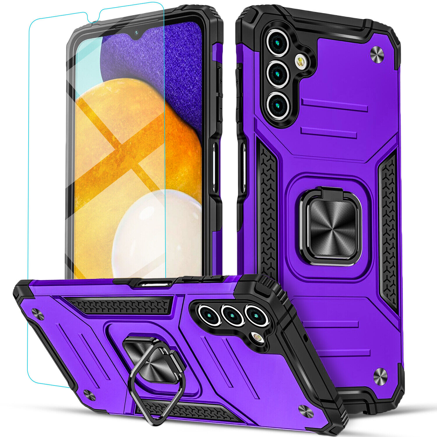 Samsung Galaxy A15 A14 5G Case with Glass Cover
