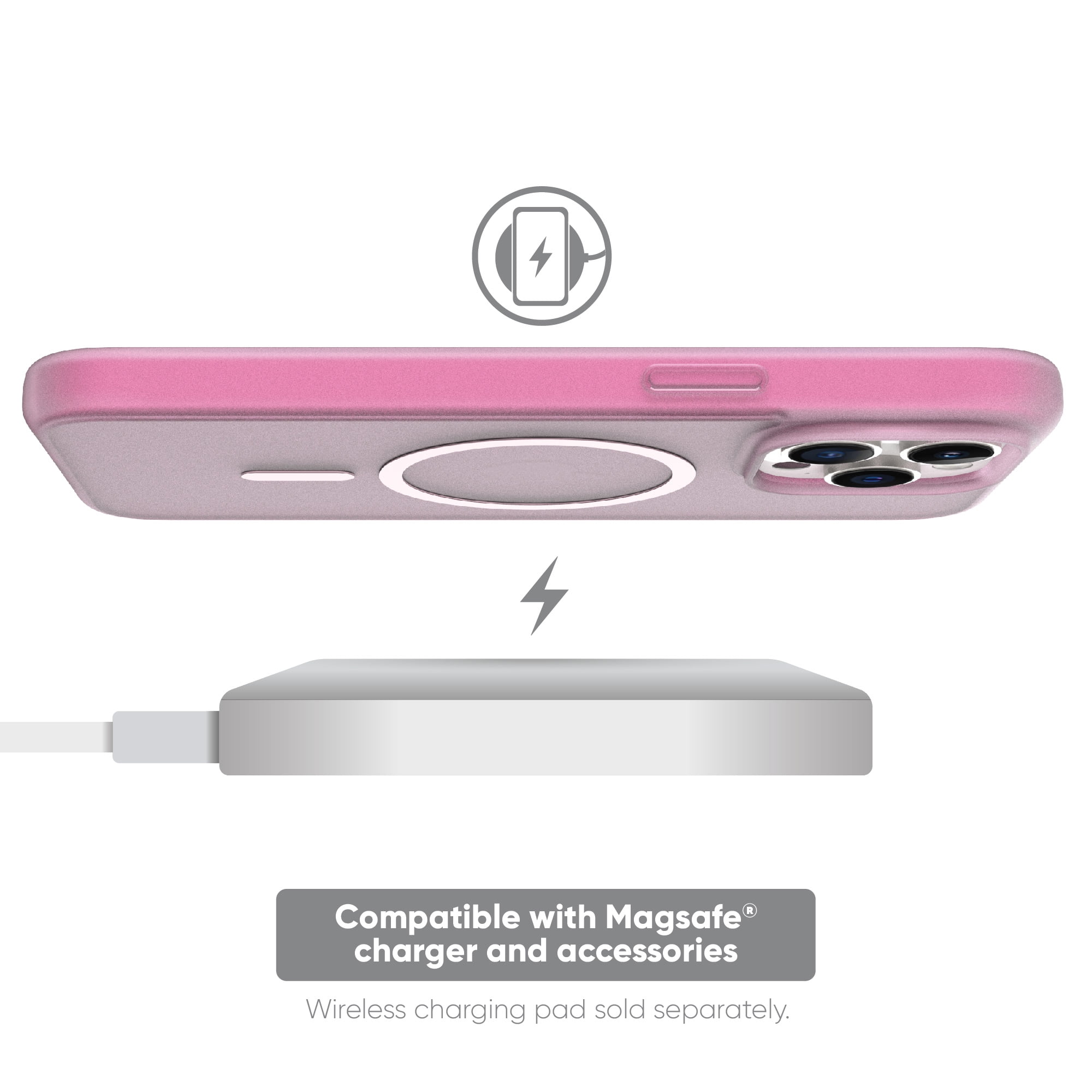 Frosted Pink MagSafe Case for iPhone 14 Pro Max