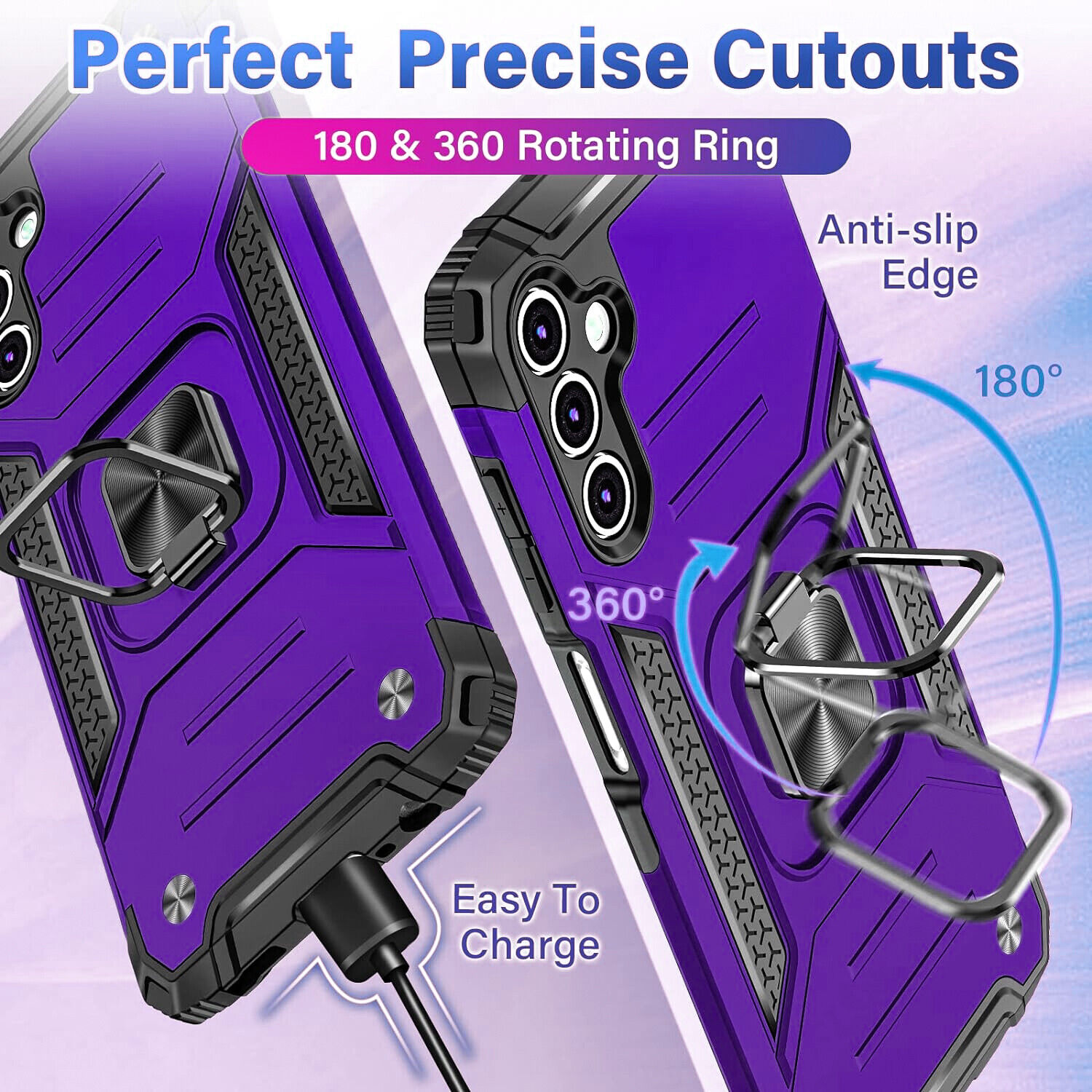 Samsung Galaxy A15 A14 5G Case with Glass Cover