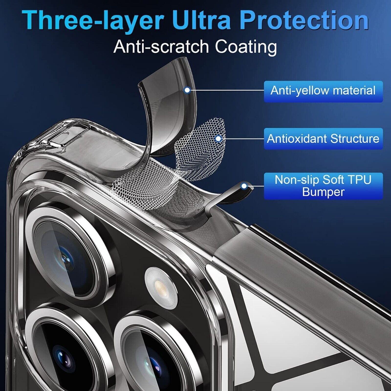Clear Plating Mag Cover for Apple iPhone Pro Max